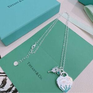 Tiffany & Co. Silver Heart Tag Necklace